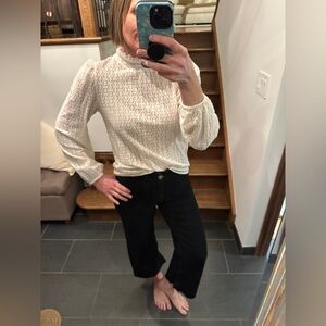 LOFT Cream Lace Women's Blouse
